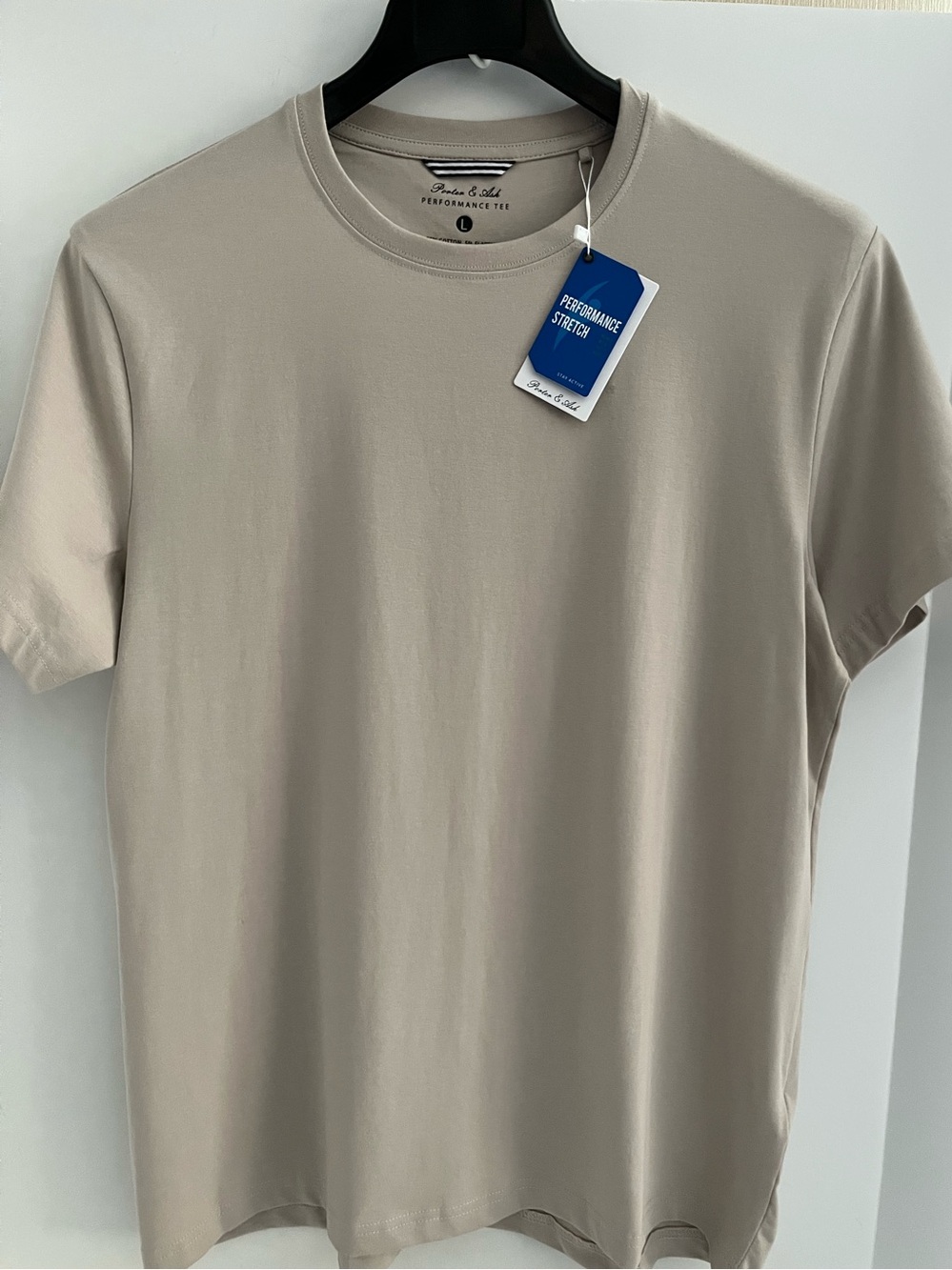 Porter & Ash 95% Cotton 4-way Stretch Short Sleeve Crew Neck Casual Top/Tshirt